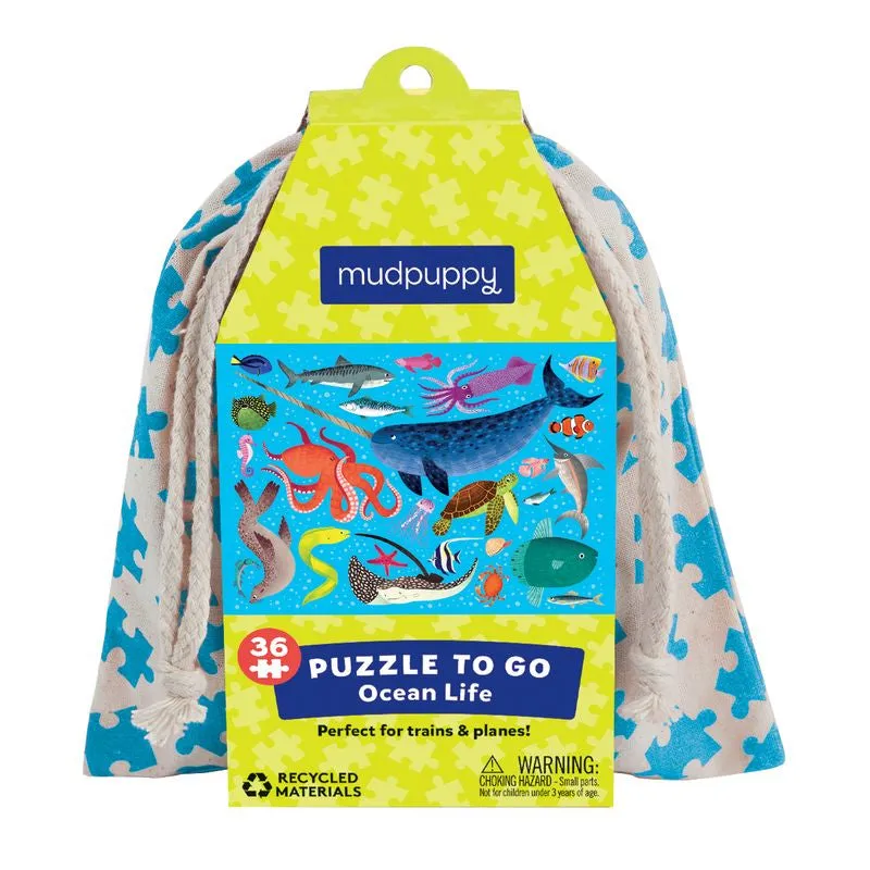 Mud Puppy 36 Piece Puzzle To Go Ocean Life