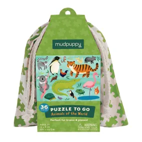 Mudpuppy 36 piece Travel Puzzle | Animals