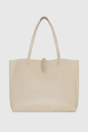 Multi Studded Megan Tote Bag In Brown