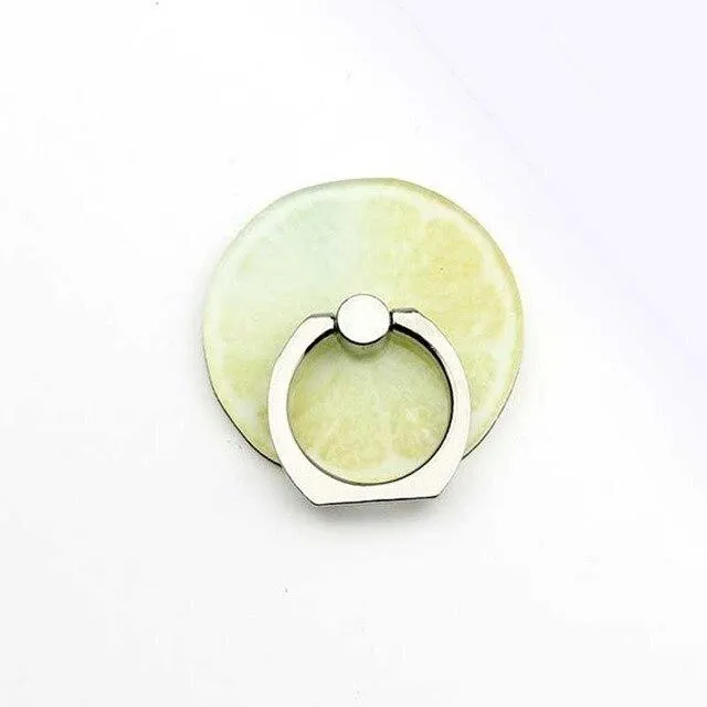 New Arrival Mobile Phone Holder Metal Finger Ring Holder Cute Lemon Fruits Phone Ring Holder Phone Stand Support
