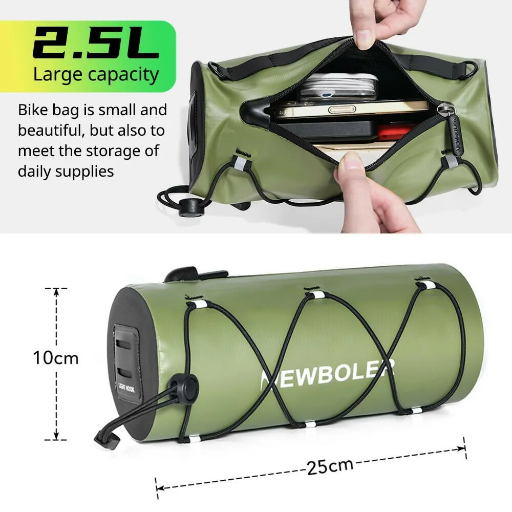 NEWBOLER Bag Bicycle Bags Waterproof Frame Pannier Bag Multifunction Portable Shoulder Waterproof Bag Bike Accessorie