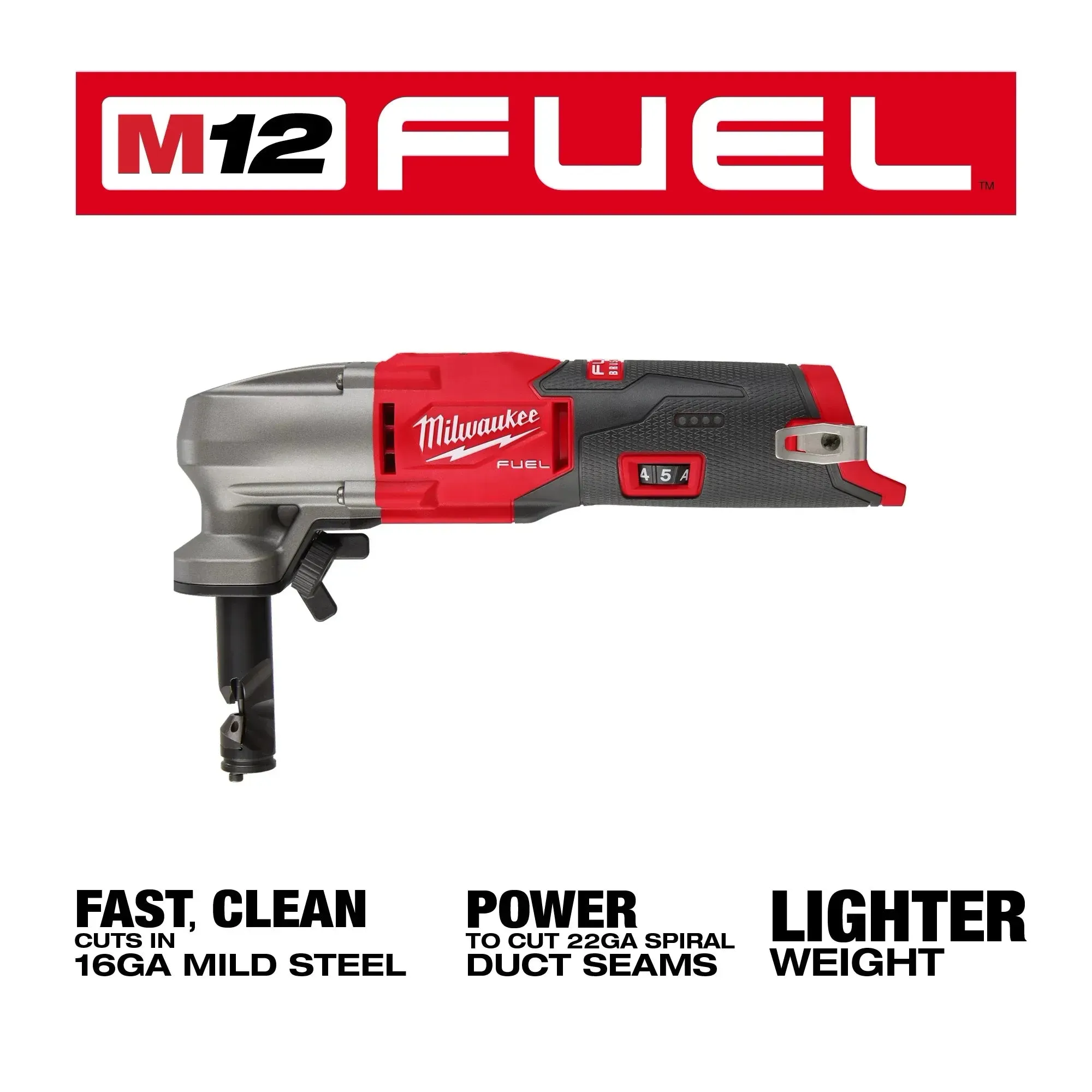 Nibbler - Milwaukee M12 FUEL™ 16 Gauge Variable Speed Nibbler, 2476-20