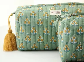 Ochre Motif Print Travel Bag