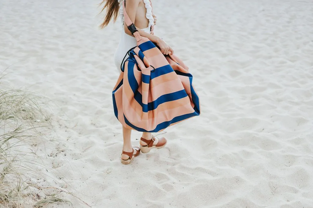 Outdoor storage bag Mokka Stripes