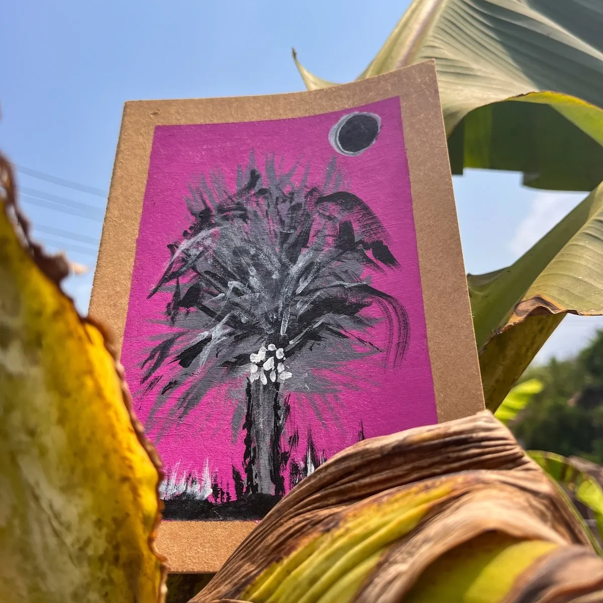 Palm Handpainted Notebook