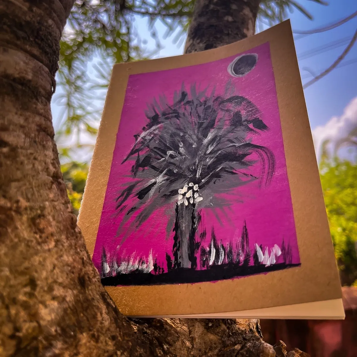 Palm Handpainted Notebook