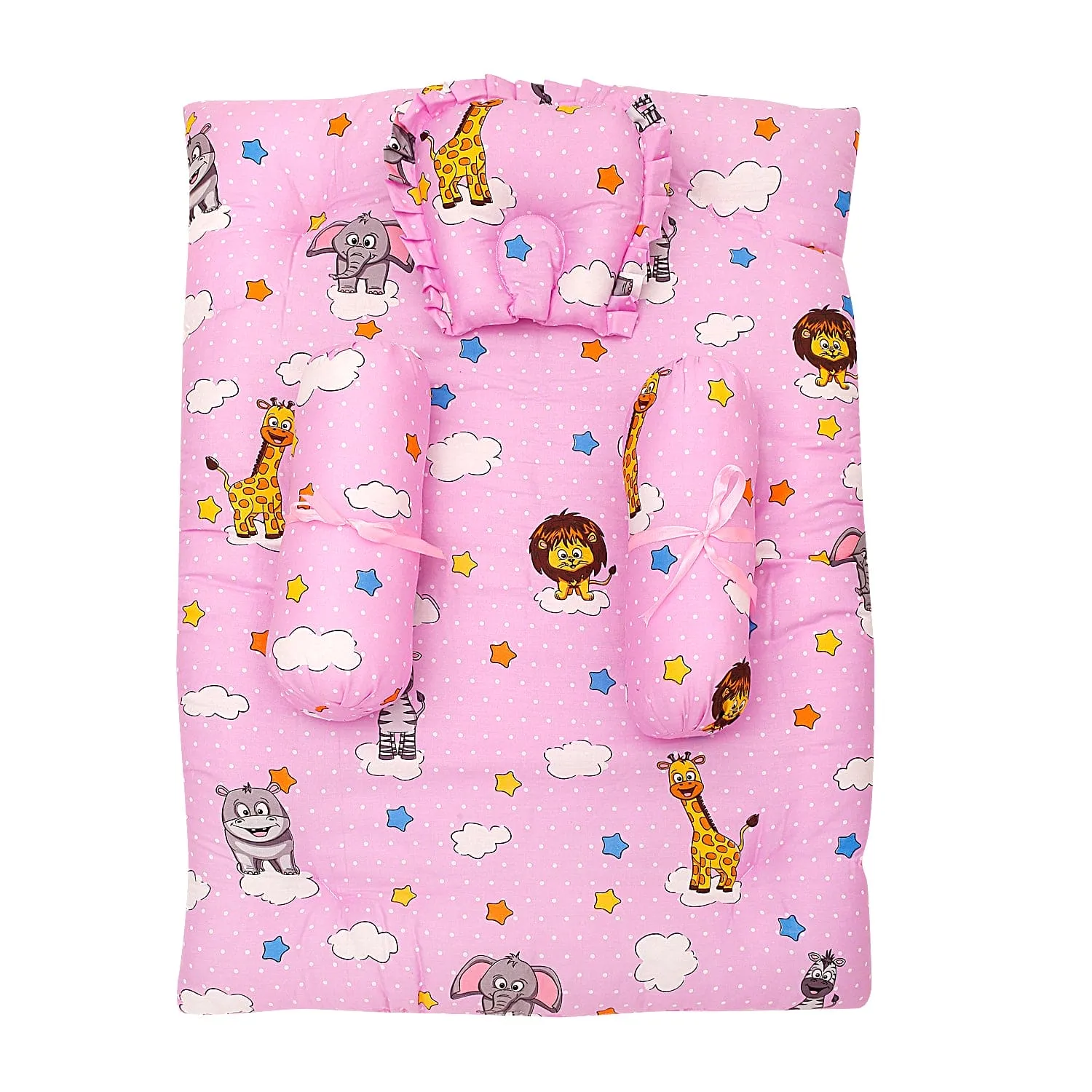 Premium Bedding Gift Set Flying Animals Pink