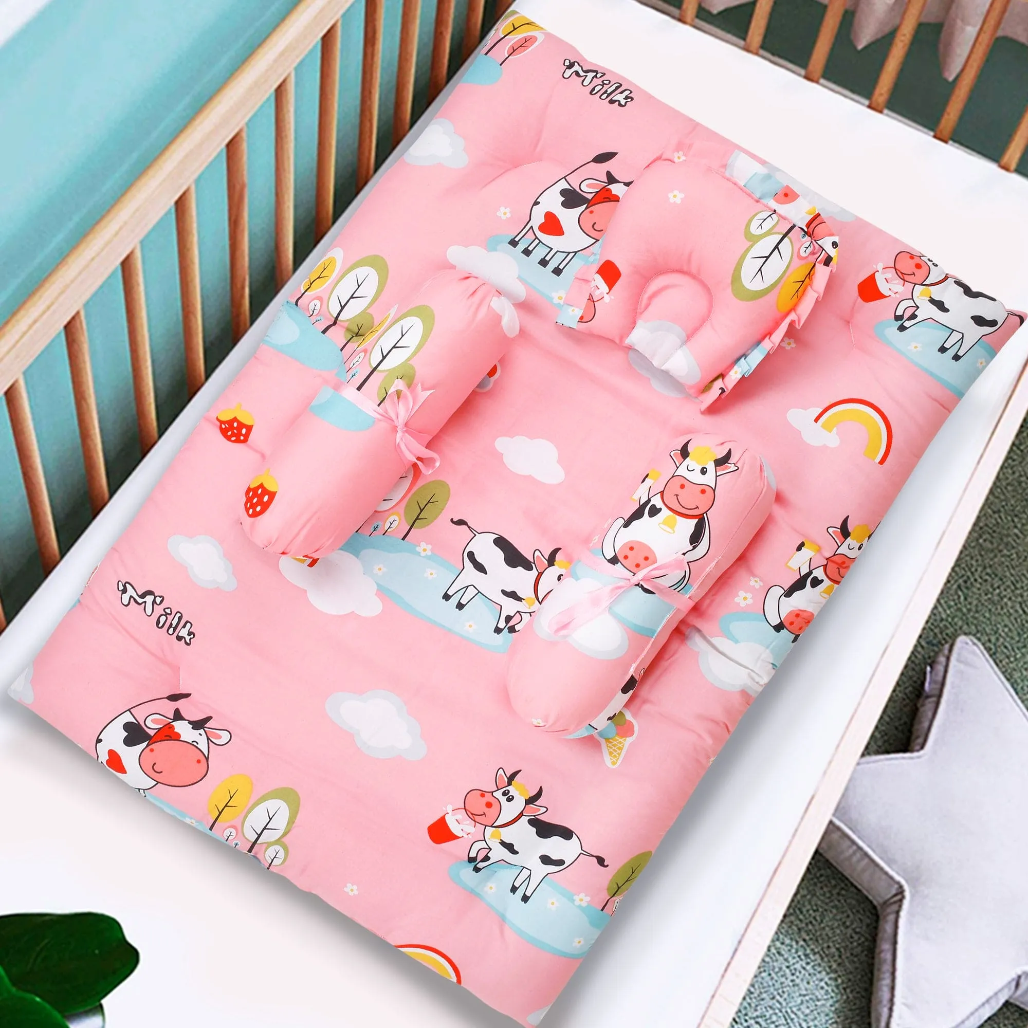 Premium Bedding Gift Set Milkaholic Peach