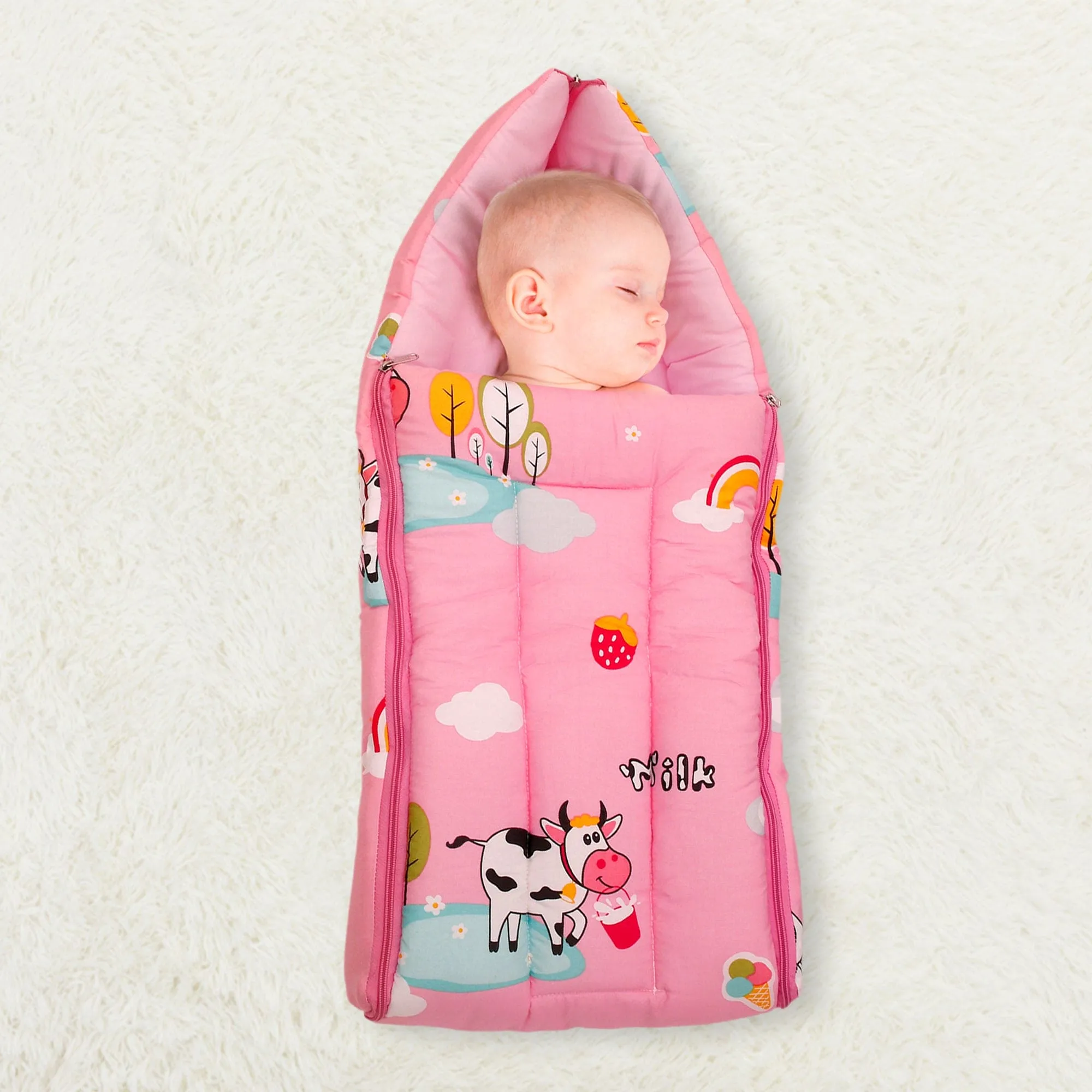 Premium Bedding Gift Set Milkaholic Peach