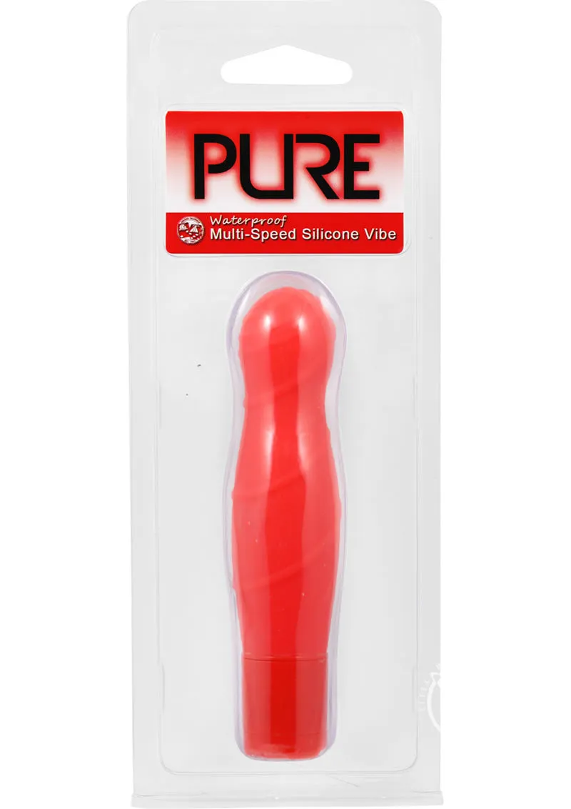 Pure Caress Multi Speed Silicone Vibrator Waterproof