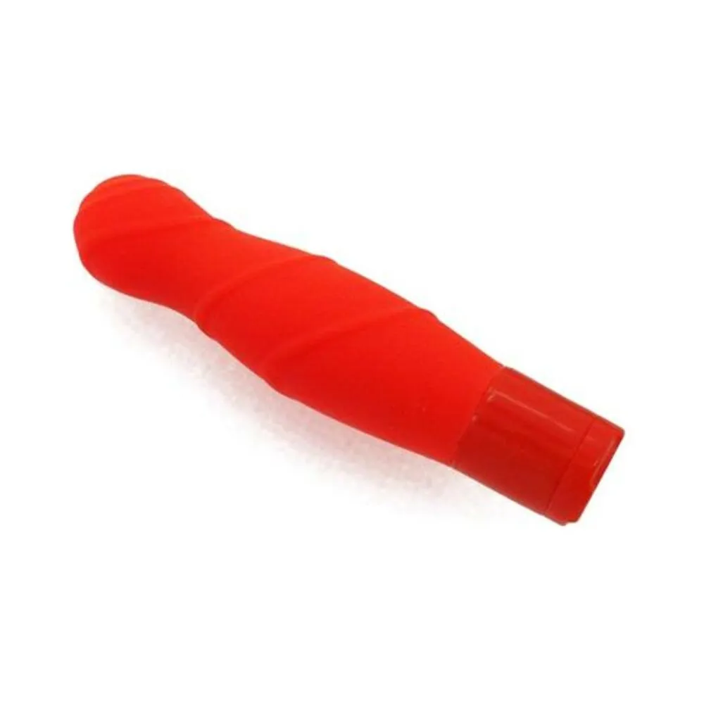 Pure Carress Multi Speed Silicone Vibe Waterproof Coral 4.25 Inch