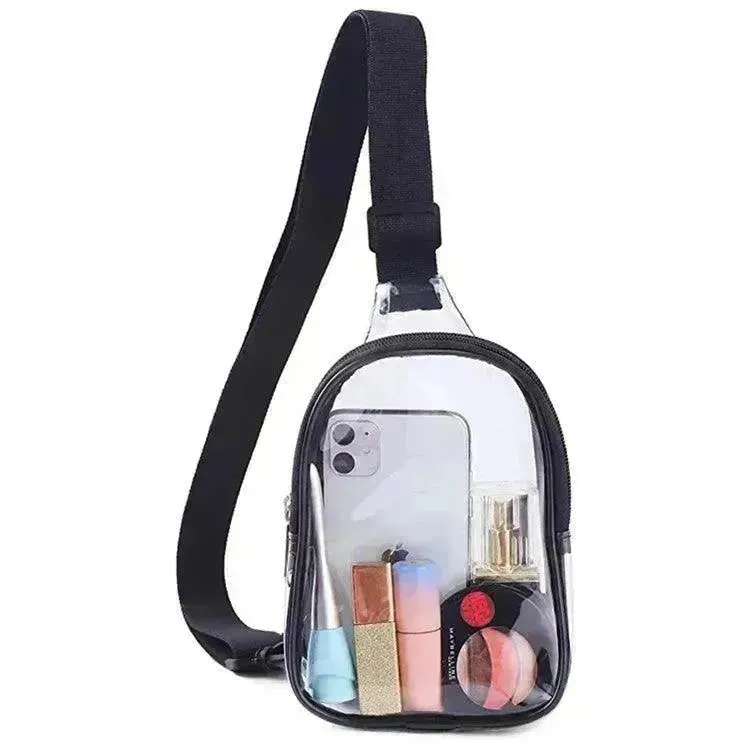 Pvc Transparent Chest Mini Travel Crossbody Waterproof Sports Bag