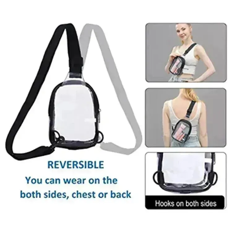 Pvc Transparent Chest Mini Travel Crossbody Waterproof Sports Bag