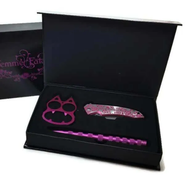 "Femme Fatale" Deluxe Pink Self Defense Gift Set