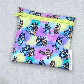 Rainbow Blue Heeler Reusable Mini Snack Bag