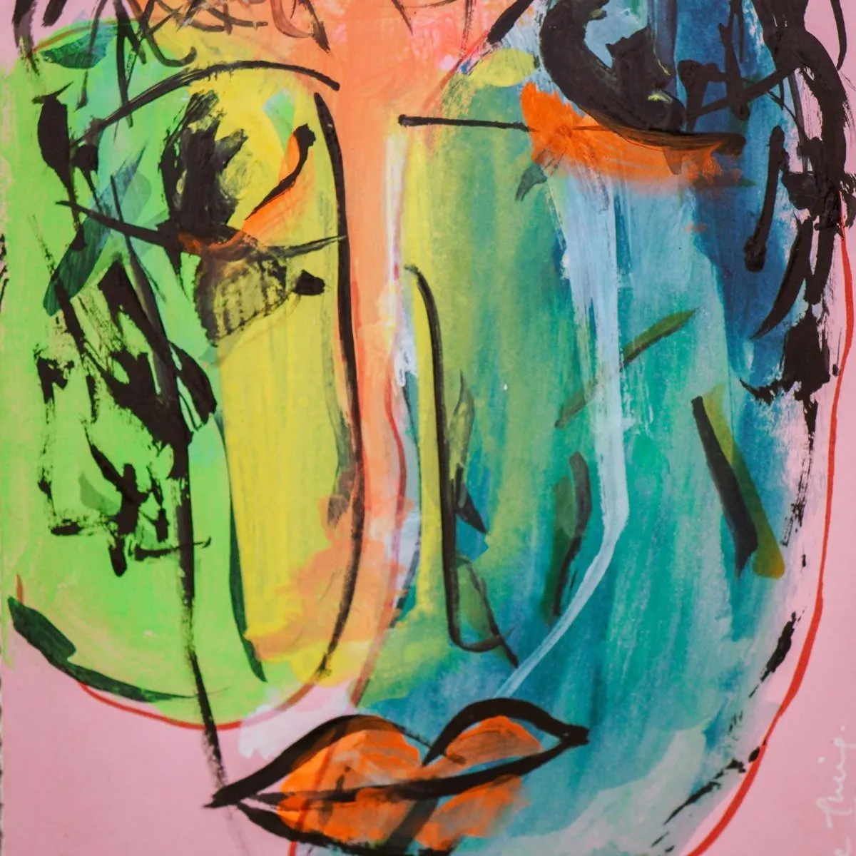 Rainbow Boy Handpainted Notebook