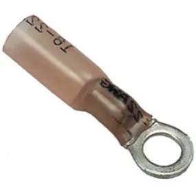 Ring Terminal Pico 22-18 AWG #6 Heat Shrink Ring Connectors Bag Of 100 pcs