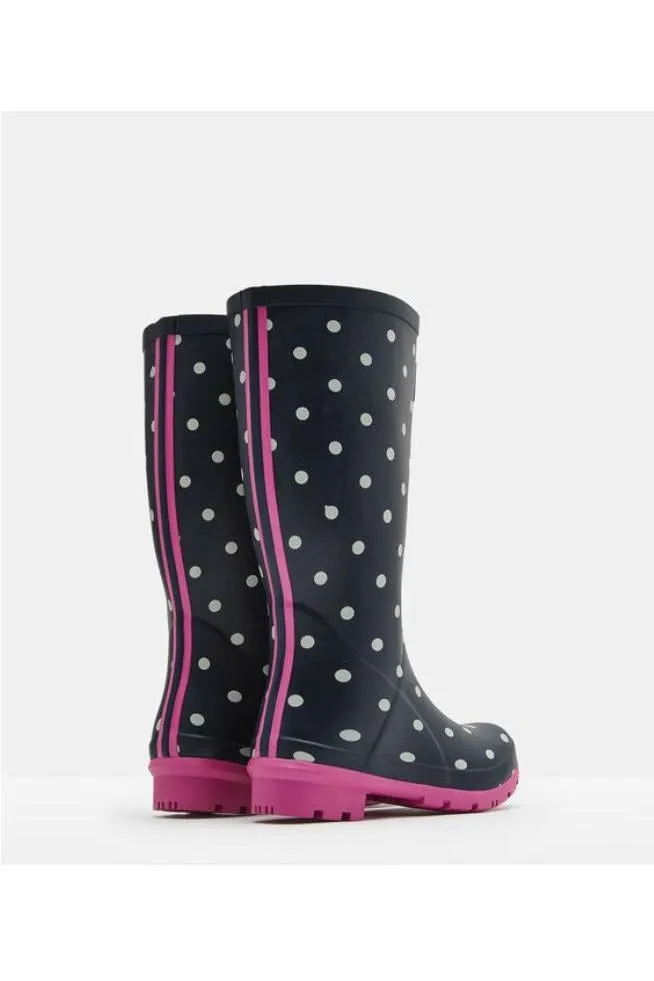 Roll up Rain Boot - Navy Spot