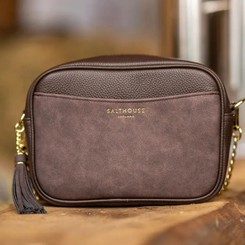 Salthouse England Adira Ladies Cross-Body Bag - Chocolate