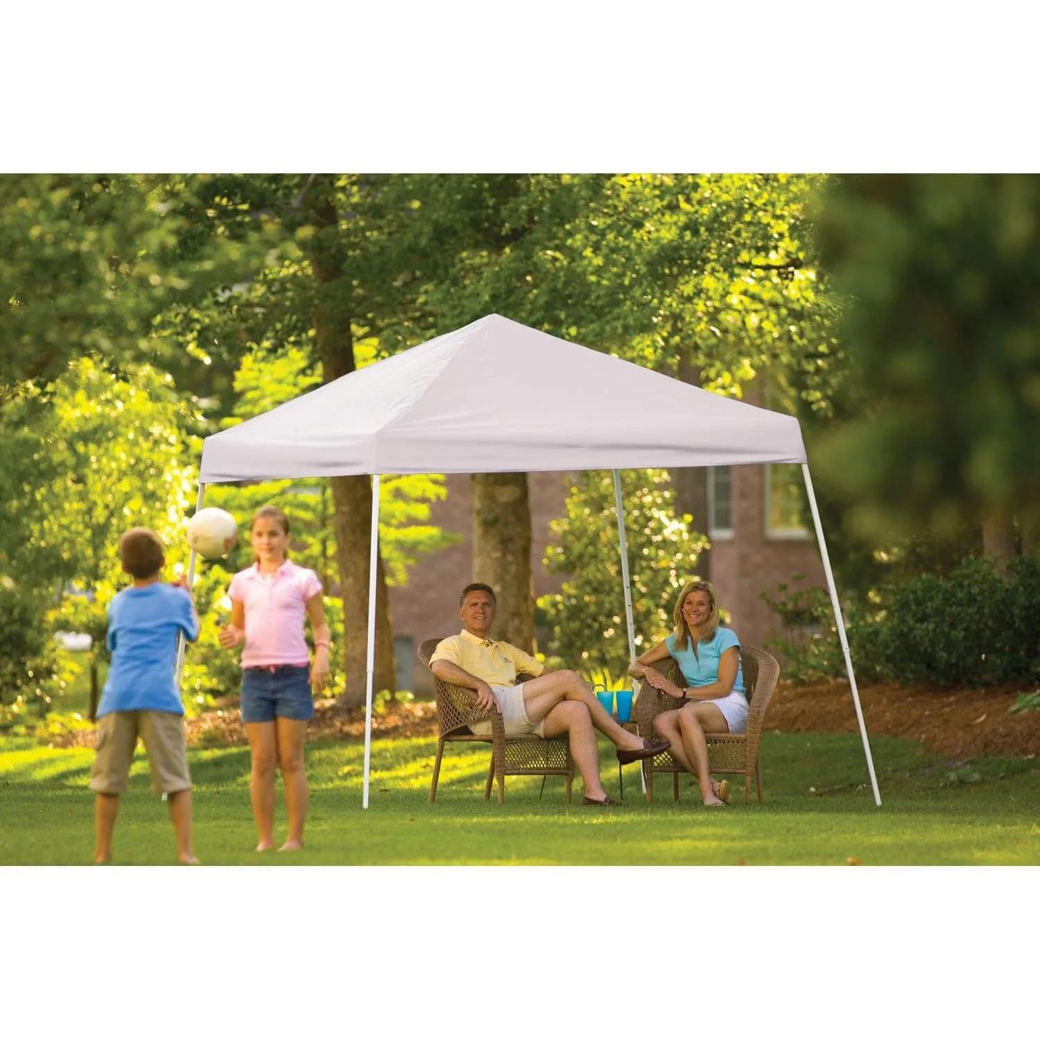 ShelterLogic | Pop-Up Canopy HD - Slant Leg 10 x 10 ft. White