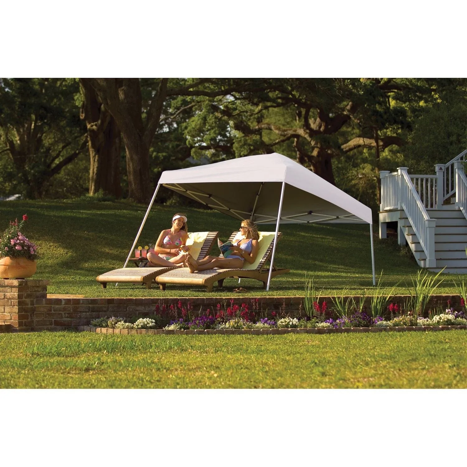 ShelterLogic | Pop-Up Canopy HD - Slant Leg 10 x 10 ft. White