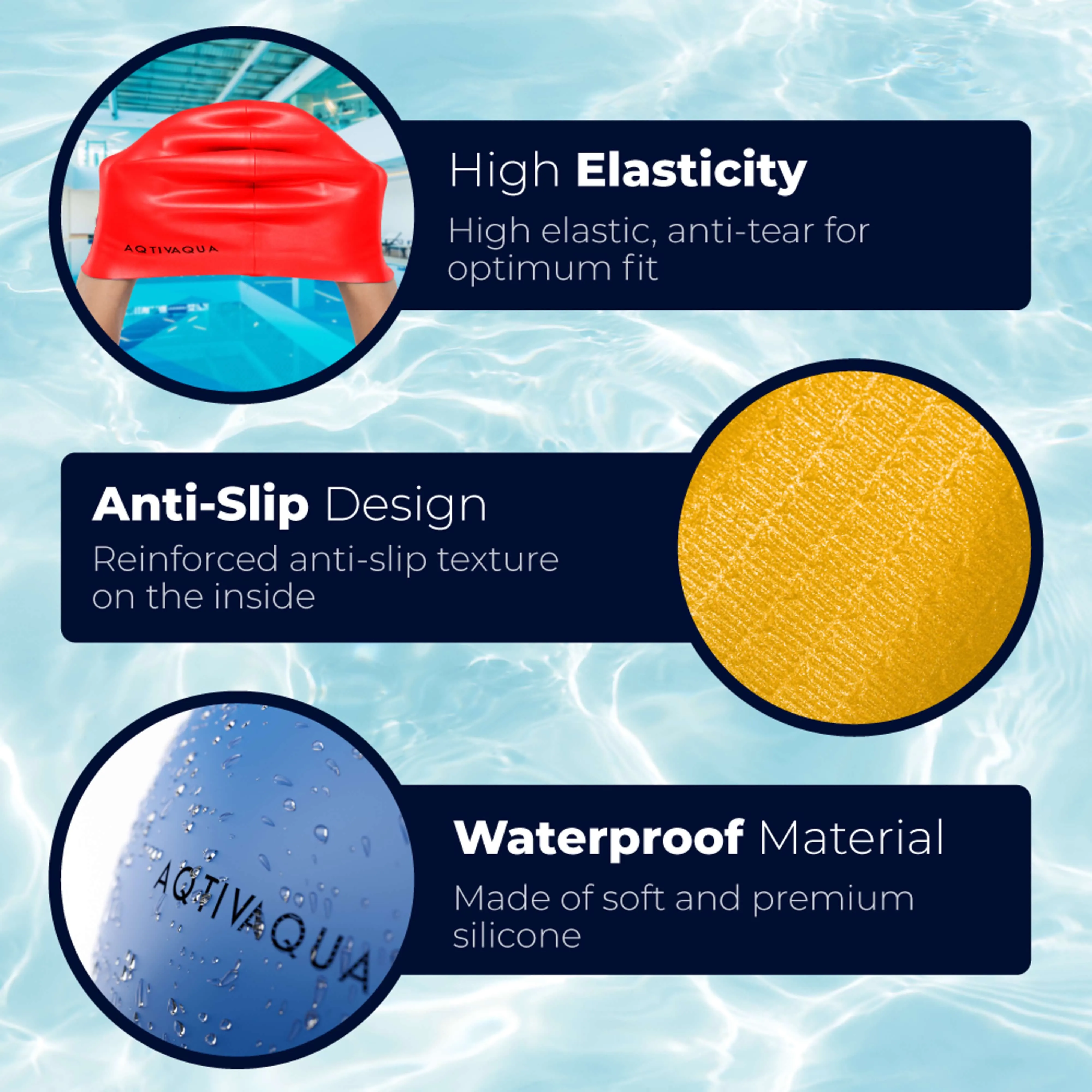 Silicone Swim Cap Waterproof