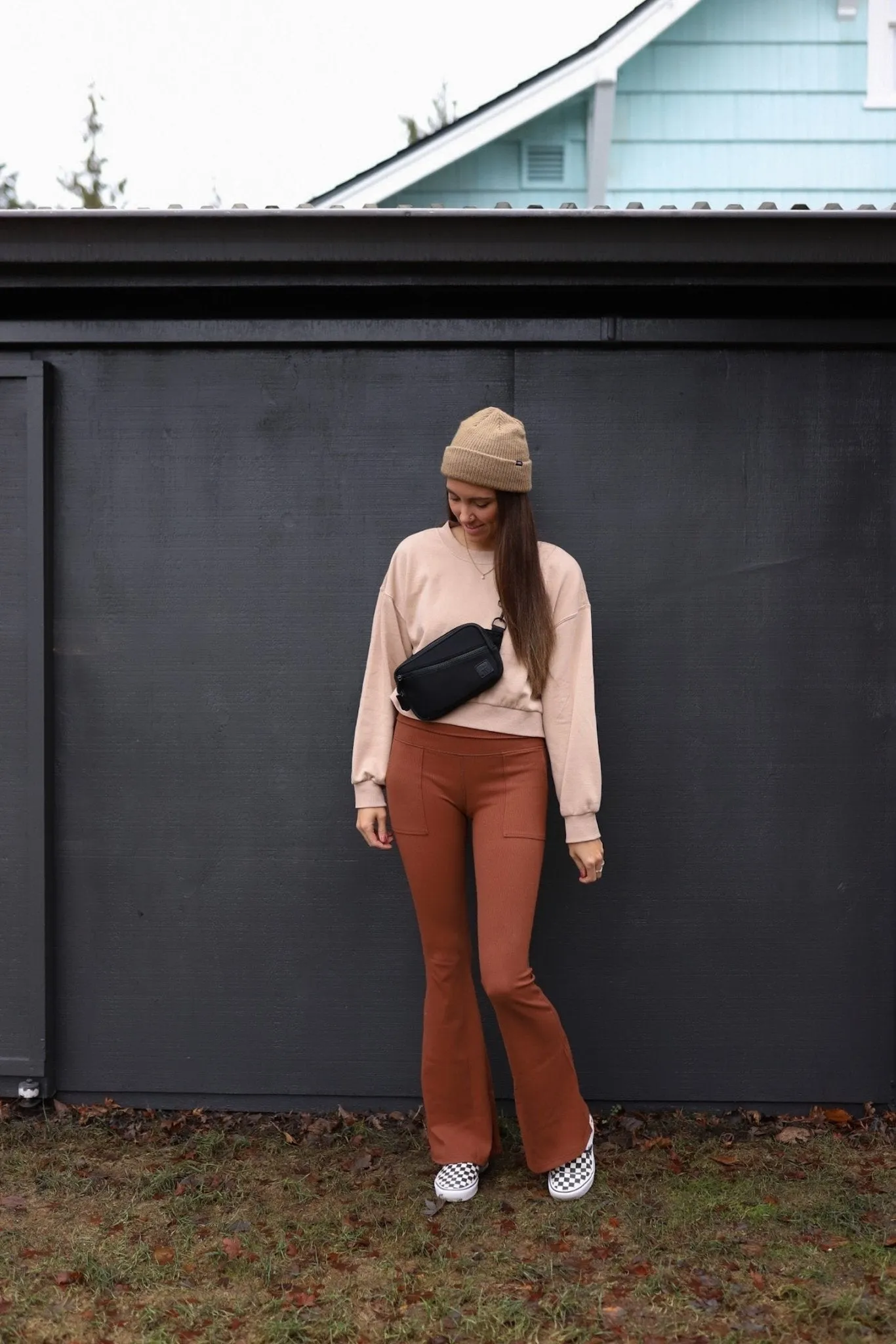 Sling Wallet in Black Neoprene