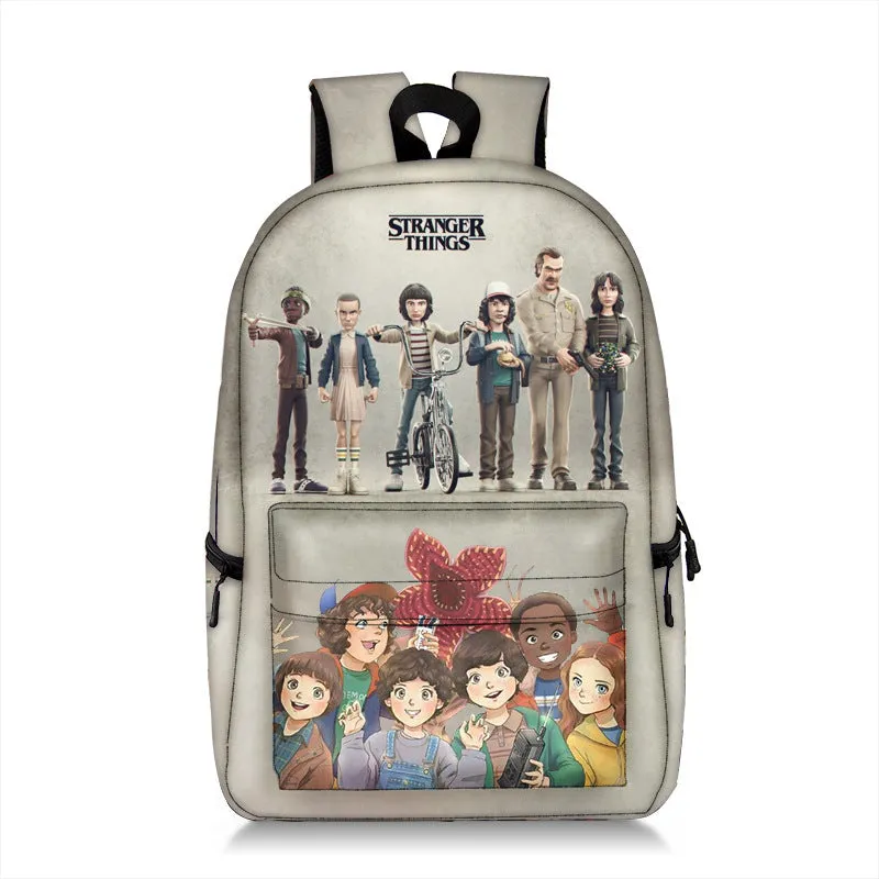 Stranger Things Backpack Backpack Burden Reduction Spine Protection Student Schoolbag Fashion Printing