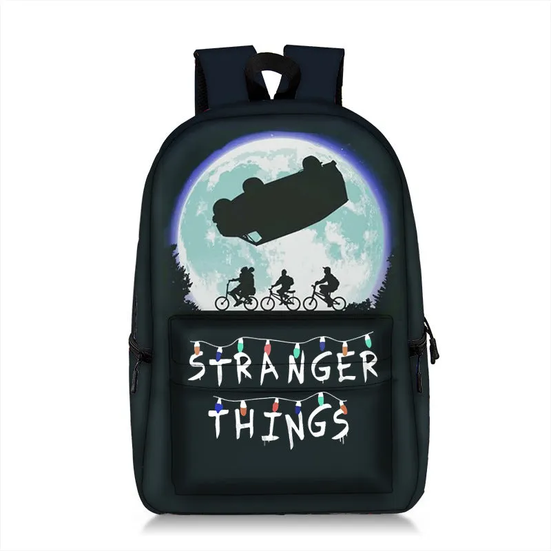 Stranger Things Backpack Backpack Burden Reduction Spine Protection Student Schoolbag Fashion Printing