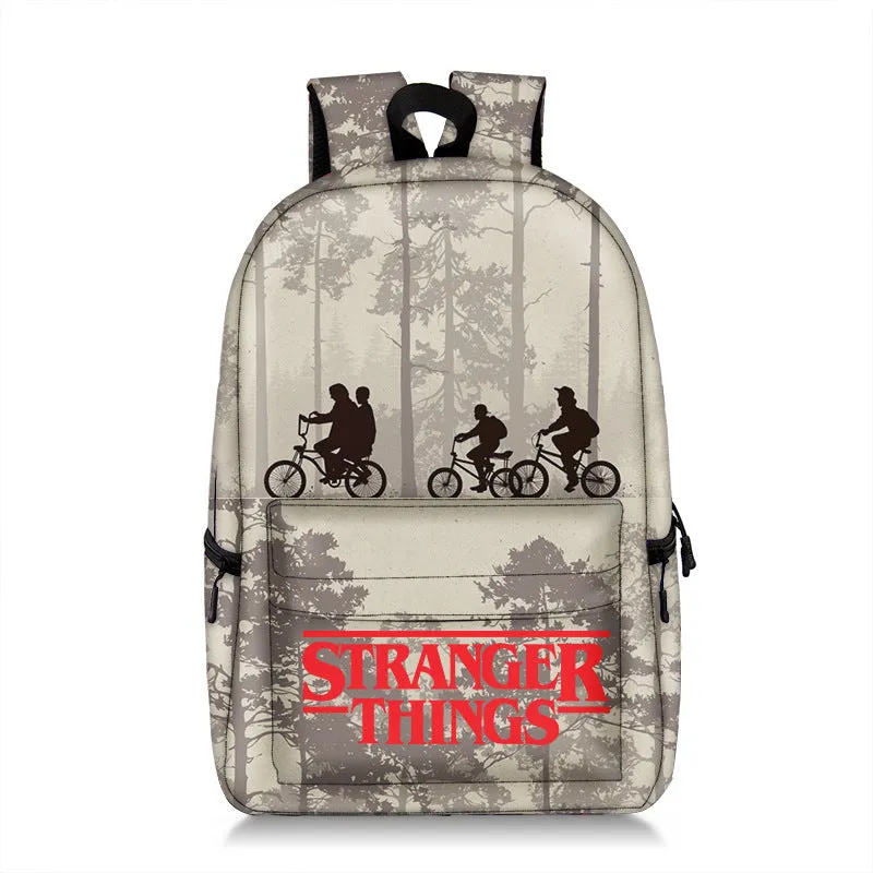 Stranger Things Backpack Backpack Burden Reduction Spine Protection Student Schoolbag Fashion Printing