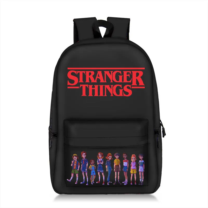 Stranger Things Backpack Backpack Burden Reduction Spine Protection Student Schoolbag Fashion Printing