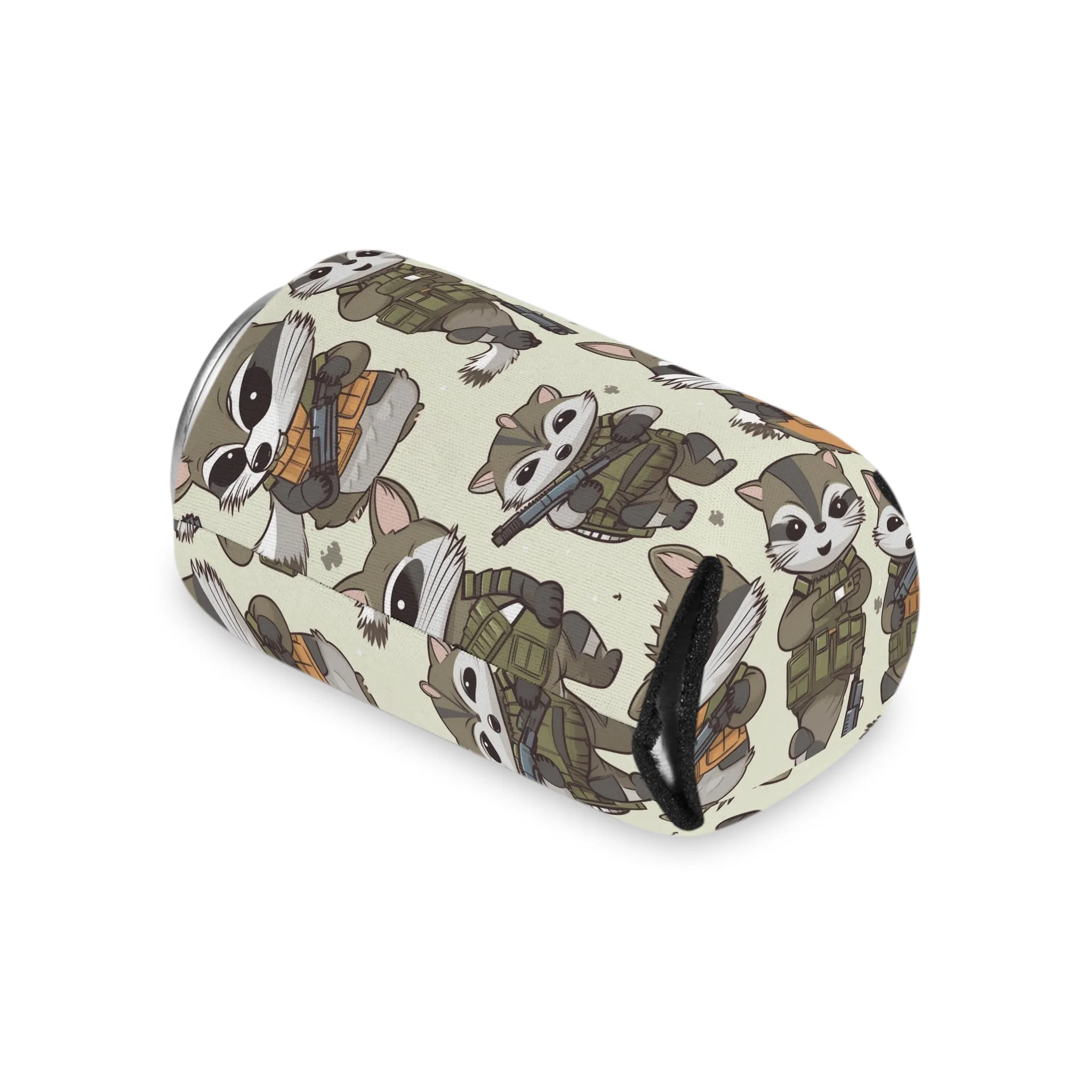 Tactical Raccoon Can Cooler