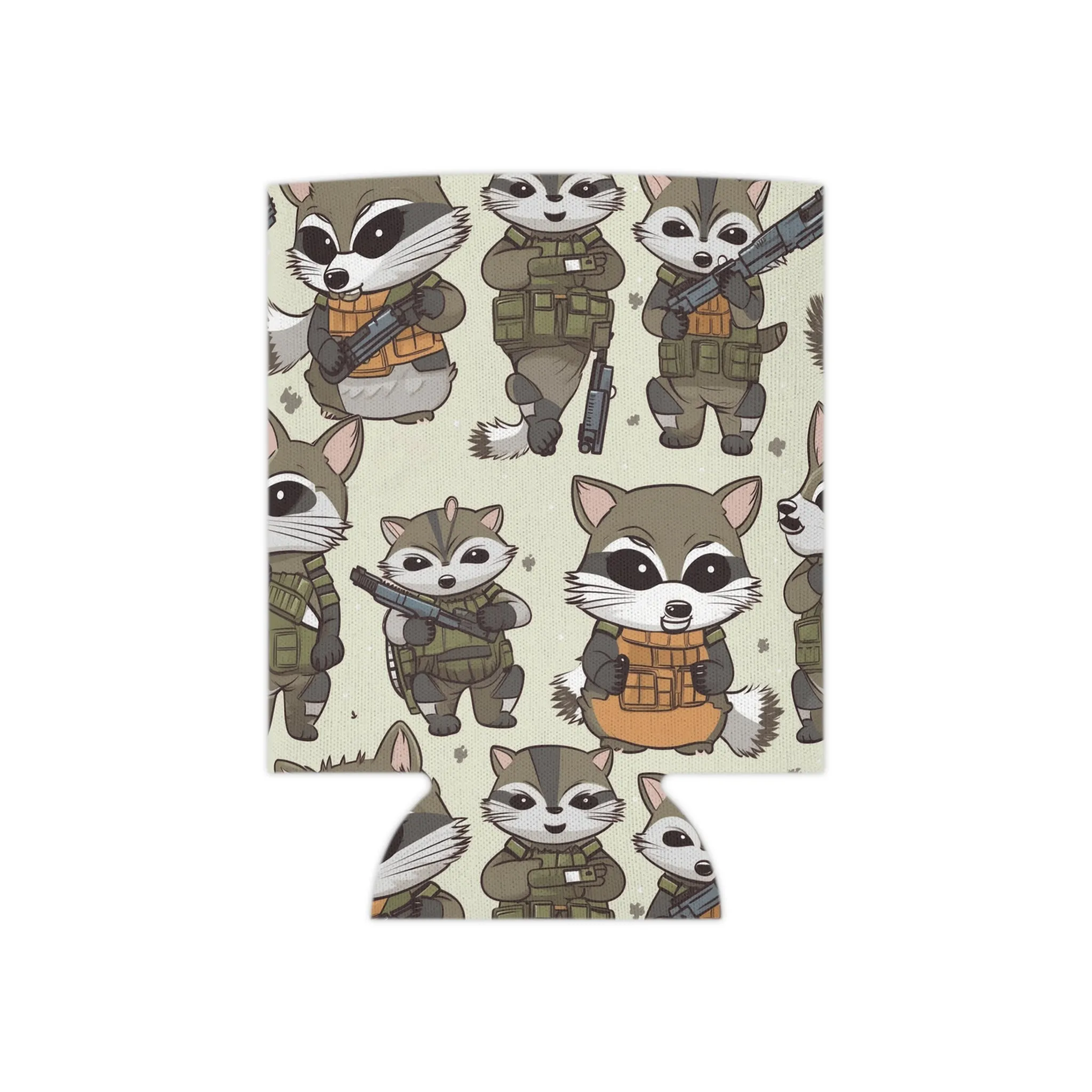 Tactical Raccoon Can Cooler