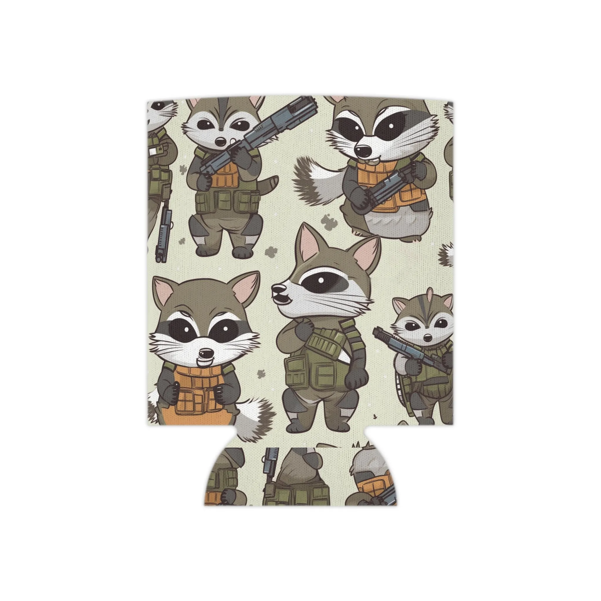 Tactical Raccoon Can Cooler