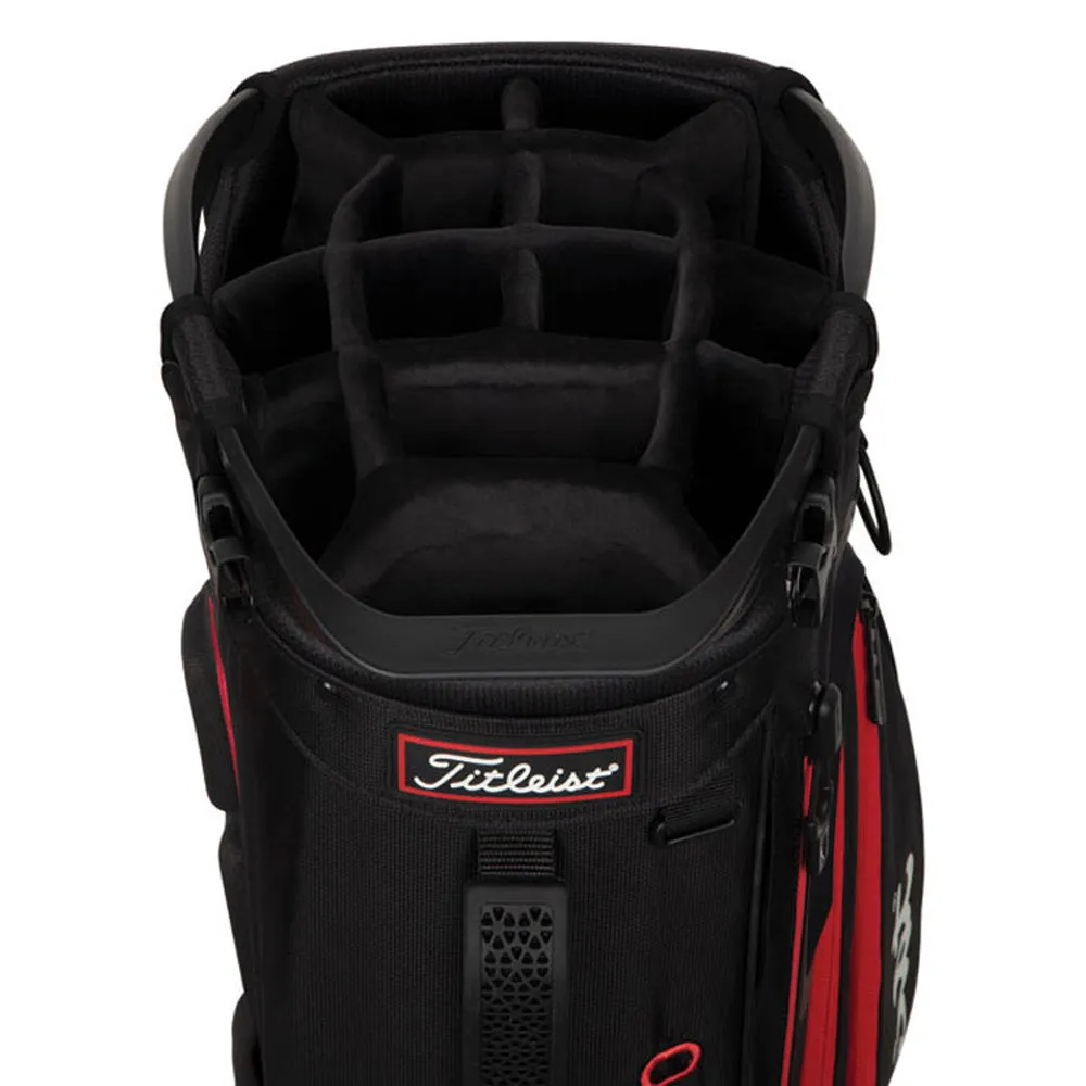 Titleist Hybrid 14 Stand Bag - Black/Red