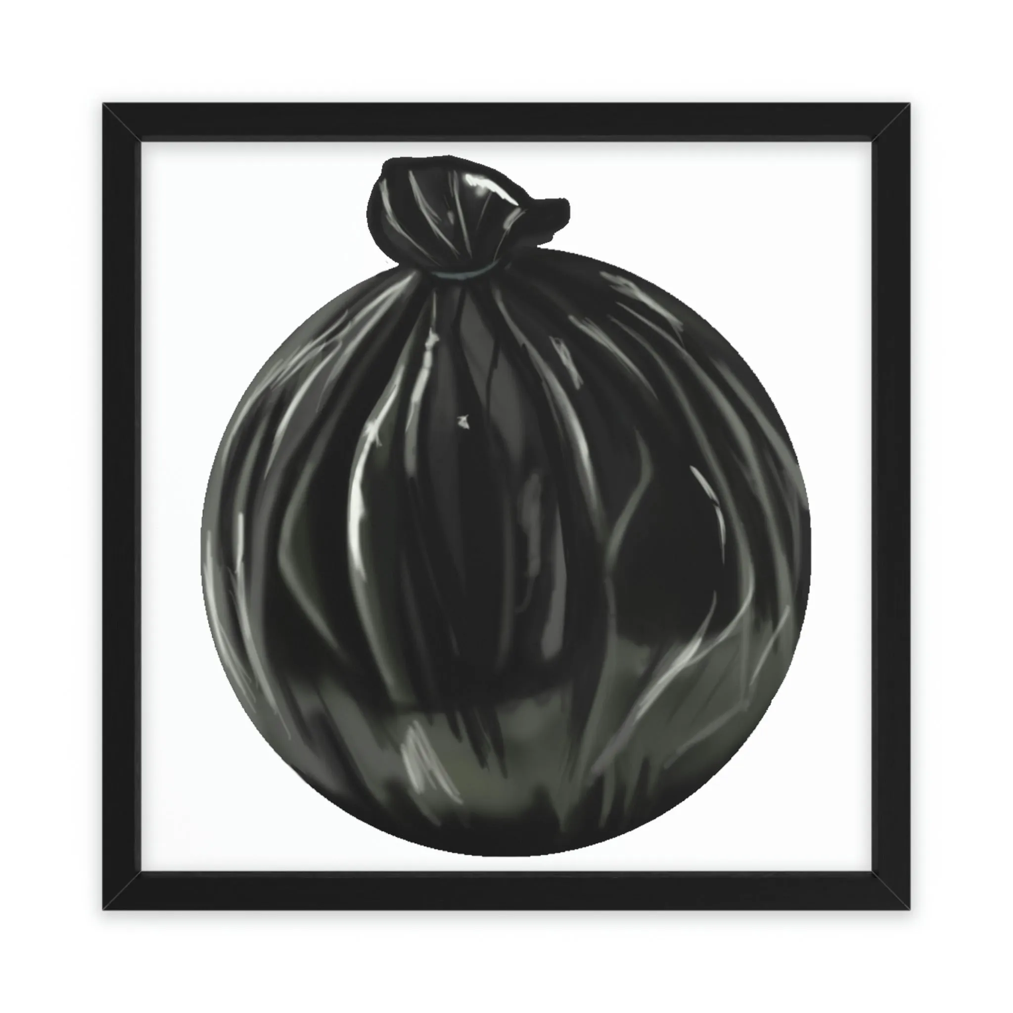 Trash Bag Framed Poster