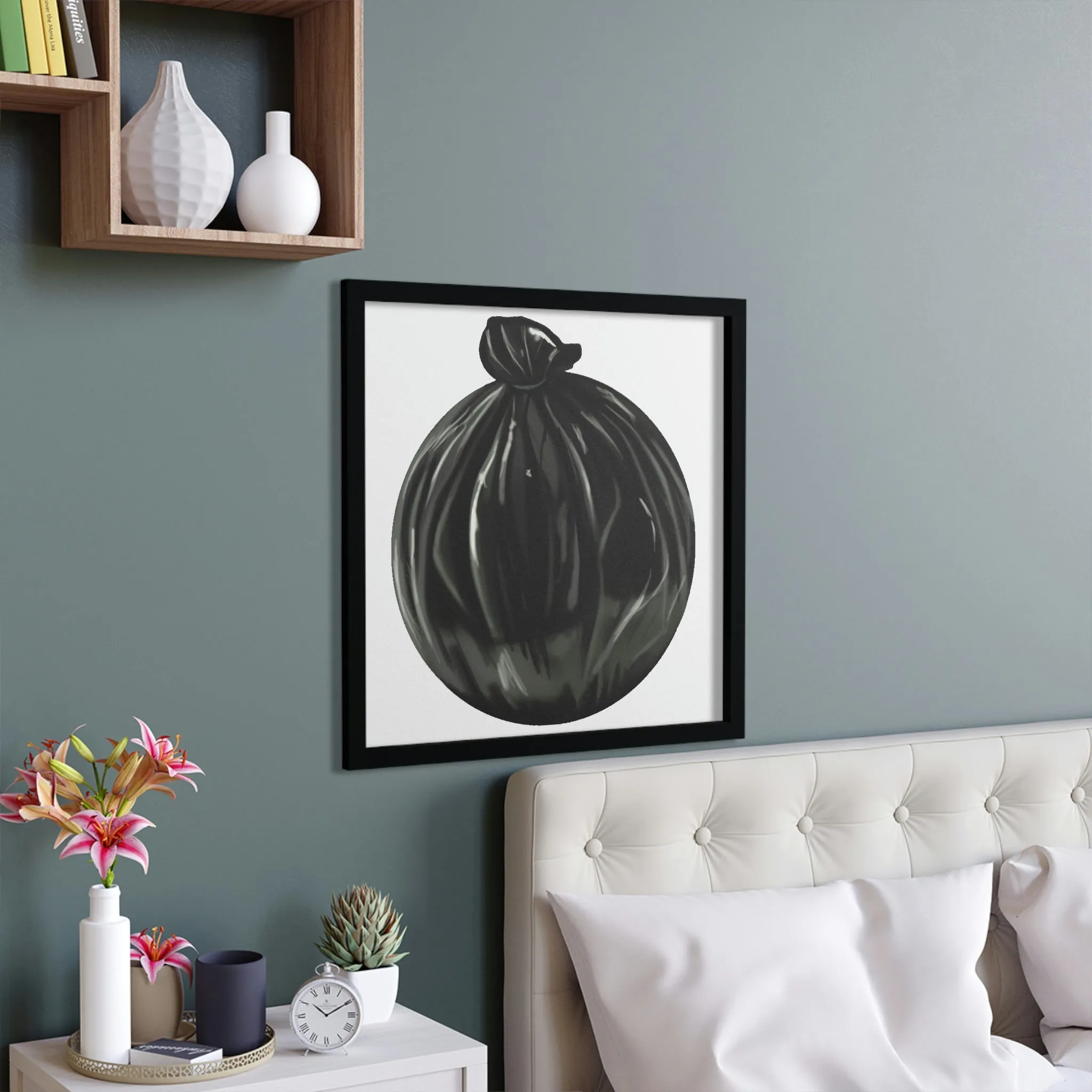Trash Bag Framed Poster