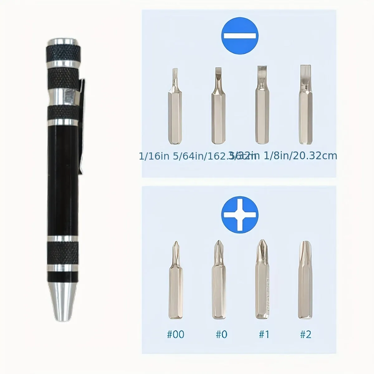Ultimate Portable Screwdriver Set 8in1 Mini Tool with Magnet