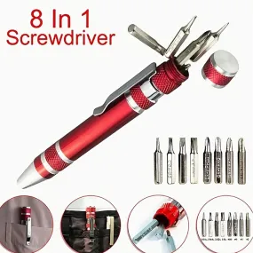 Ultimate Portable Screwdriver Set 8in1 Mini Tool with Magnet