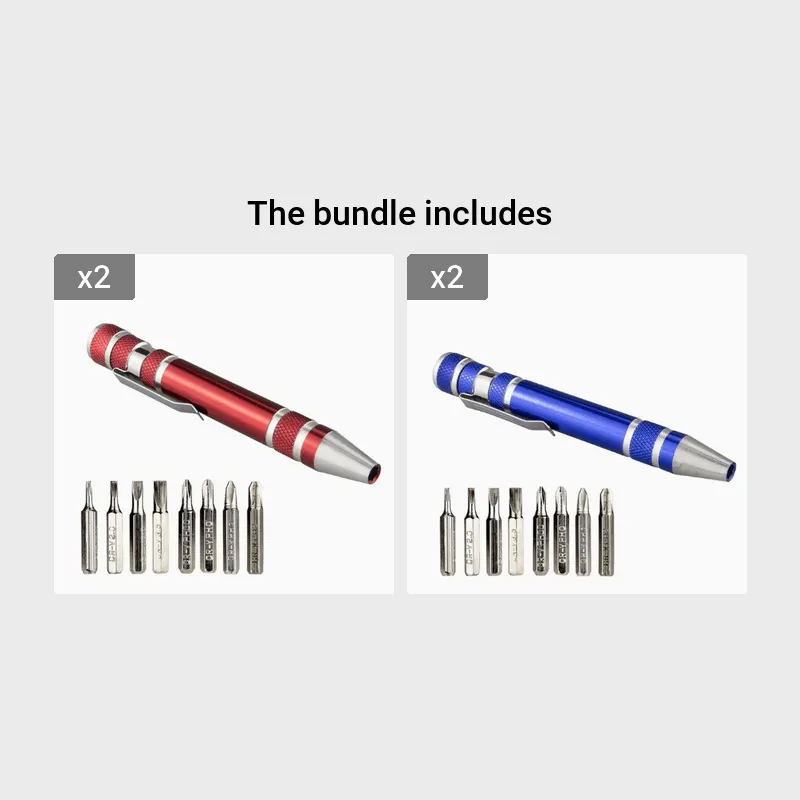 Ultimate Portable Screwdriver Set 8in1 Mini Tool with Magnet