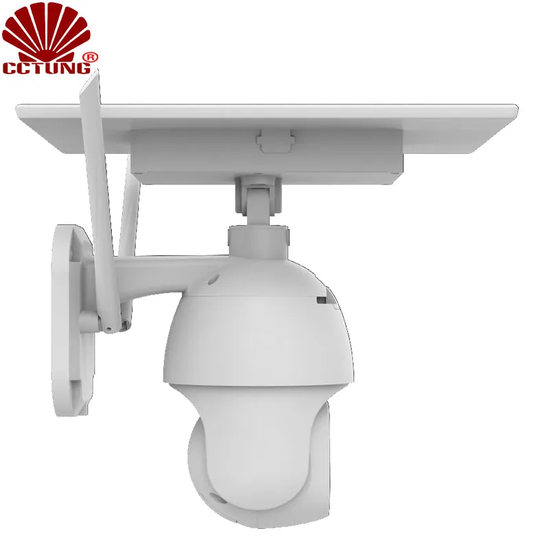 WIFI Alarm Intelligent Solar PTZ Dome Camera with Mobile APP 1080P HD Live Video Moitoring