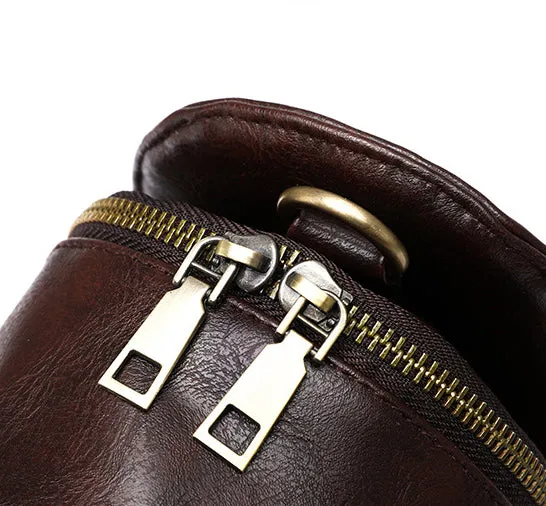 Women Chest Bag Sling Bag Small Crossbody PU Leather Satchel Daypack Shoulder Backpack for Traveling Hiking